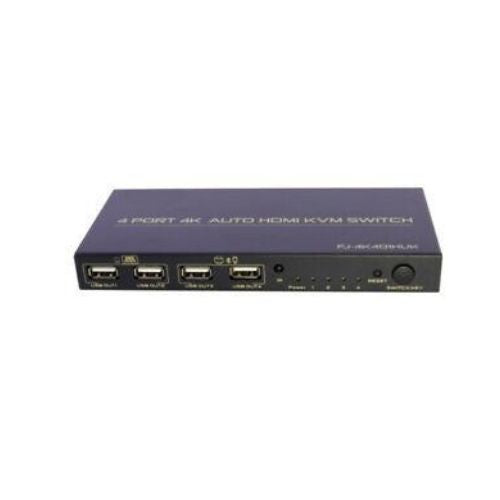 HDMI KVM Switch 4 Port Auto Hotkey USB 2.0 With 4 Set Cable Remote Control
