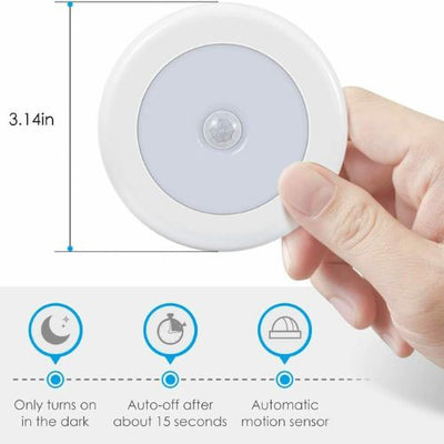 LED Wireless PIR Auto Motion Sensor Infrared Night Light Cabinet Stair Lamp CA