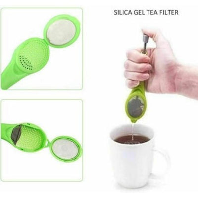Tea Infuser Loose Tea Leaf Strainer Herbal Spice Silicone Filter Diffuser Tool