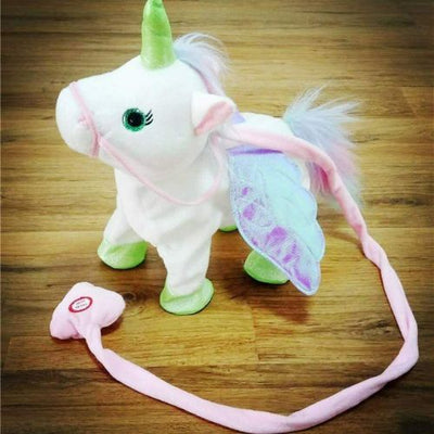 Electric Walking Unicorn Plush Toy Stuffed Animal Toy Electronic Music For Kids