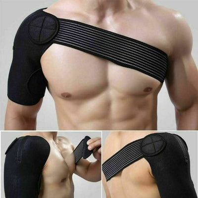 Adjustable Shoulder Brace Support Strap Compression Wrap Pad Belt For Sports