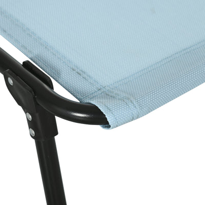 4-Level Adjustable Folding Up Lounger Reclining Bed Cot Lightweight