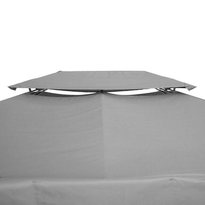 13&apos; x 10&apos; 2 Tier Gazebo Canopy Top Cover Replacement Garden Patio