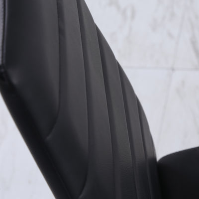High Back Dining Chairs Upholstered PU Leather Accent Chairs Set of 4