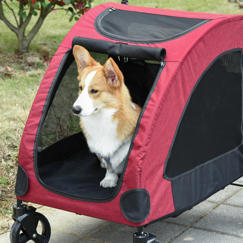 PawHut Pet Stroller Universal Wheel Medium Size Dogs