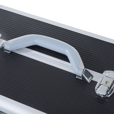Aluminum Rolling Makeup Train Case Cosmetic Organizer Storage Box Lockable