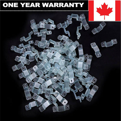 10 x LED Strip Clamps / Fixing Brackets / Mounting Clips for IP67/IP68 17mm CA