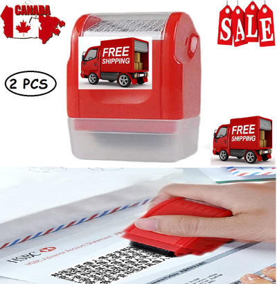 ID Identity Theft Protection Roller Stamp 2Pcs - Guard Your Identity Information