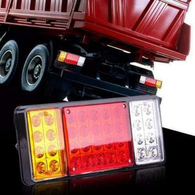 12v 36 Led Rear Tail Lights Lamp Pair 4 Function Trailer Caravan Truck Lorry CA