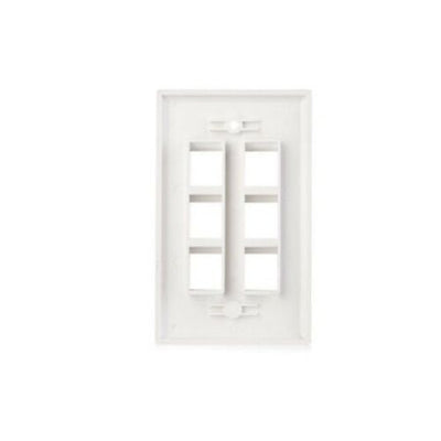 10 Packs Wall Plate 6 Port White Unbreakable Toggle Outlet Cover