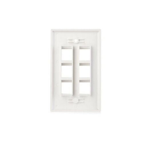 10 Packs Wall Plate 6 Port White Unbreakable Toggle Outlet Cover