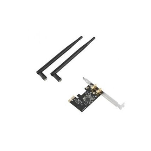 Wireless PCI-E WiFi Card 1300M AC Dual Band Ethernet Network Adapter 2 x Antenna