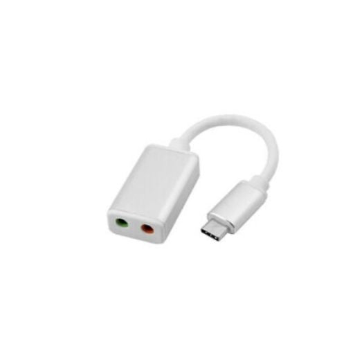USB 3.1 Type-C to 3.5mm Audio Speakder Microphone Female Adapter