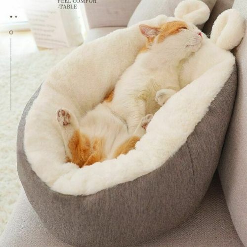 Puppy Cat Pets Soft Washable Bed Warm Cosy Round Cushion Sleeping Mat Cave Sofa
