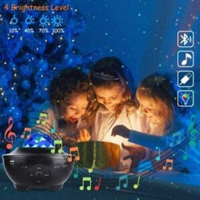 LED Galaxy Starry Projector Night Light Ocean Star Sky Party Baby Kids Room Lamp