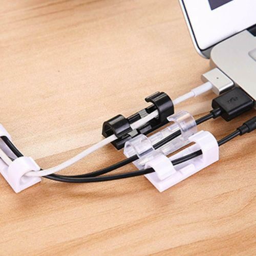 New Self-Adhesive Cable Clips Cord Management Organizer-Clamps Wire Holder CA
