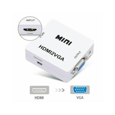 Mini HDMI to VGA HDMI 2 VGA Adapter HD1080P HDTV Video for PC Laptop Converter