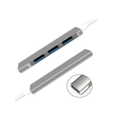 Super Speed Aluminium 4 Port USB 3.0 Hub Powered Hub Ultra Slim Adapter