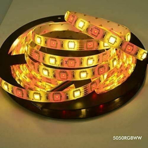 Led Strip Lights 32.8ft 10m RGB 5050 Warm White 18A 2.4G RGBW Strip Controller