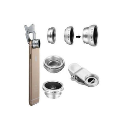 4 In 1 Smart Phone Add-on Camera Lens Fish Eye / Wide Angle / Marco / Telephoto