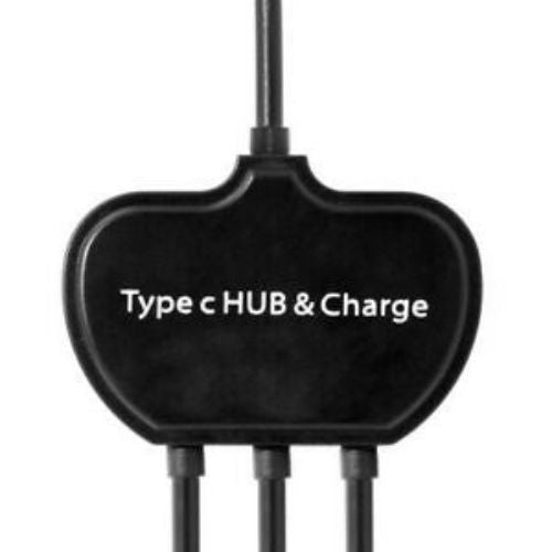 USB-C  OTG Cable Dual Ports USB Hub With Type-C Power Charging Port