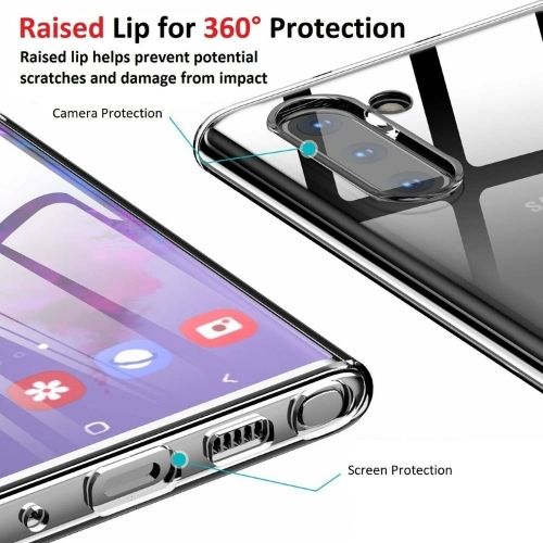 For Samsung Galaxy Note 10 / Plus Clear Case -Thin Soft TPU Silicone Back Cover