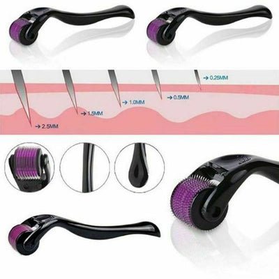 Derma Roller Cosmetic 0.5mm Microneedling 540Titanium Microdermabrasion Needles