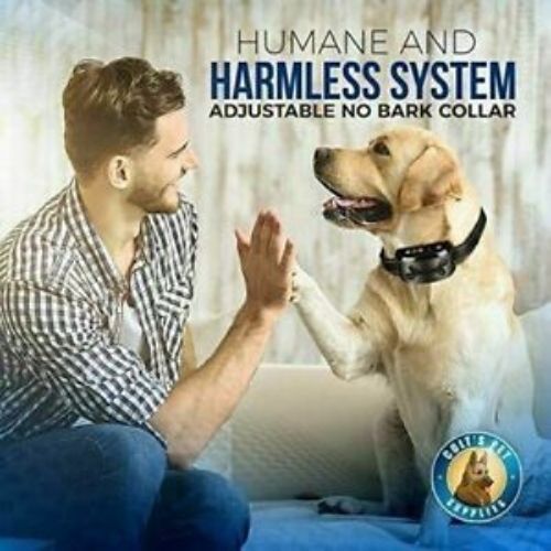 Waterproof Anti Bark Dog Collar Stop Barking Sound&Vibration Rechargeable S/M/L