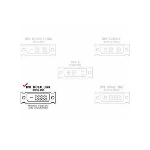 1.8 M 6F feet 24+1 Pin DVI-D Male to Male Cable for PC Laptop 6Ft