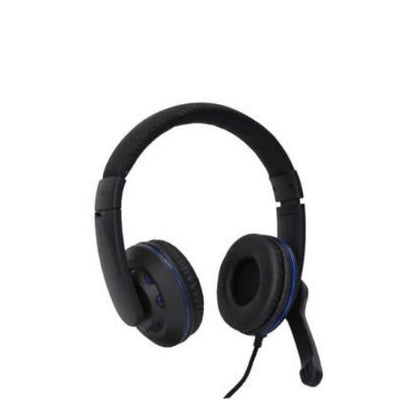 Gaming Headset Headphones Earphones Wired with PU Leather Ear Cover new