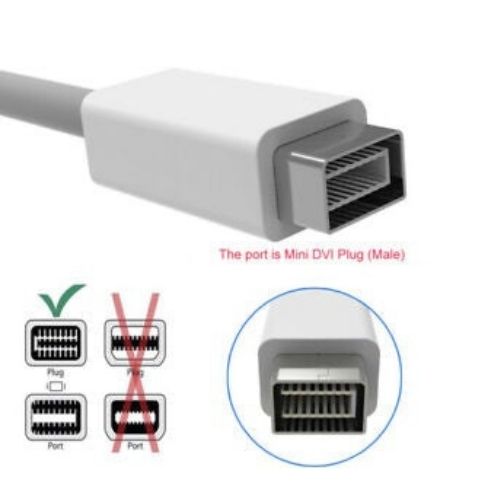 Mini DVI To DVI Adapter Video Cable For ImAC Apple