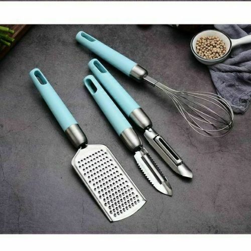 Silicone Cooking Utensils Heat Resistant Stainless Steel Heads Cooking set CA