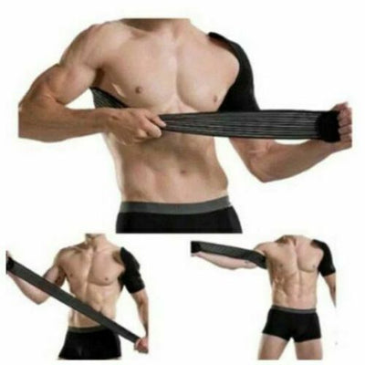 Adjustable Shoulder Brace Support Strap Compression Wrap Pad Belt For Sports