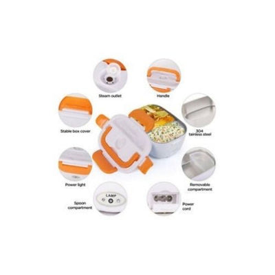 Electric Lunch Box for Car and Home Portable Food Warmer Heater