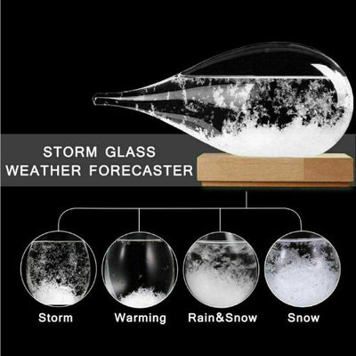 Storm Glass Weather Stations Water Drop Weather Predictor Creative Forecast CA