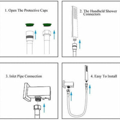 3M Shower Head Hose Handheld Extra Long Stainless Steel Bathroom Flexible Tube