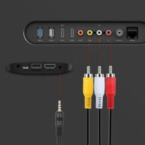 AUX Male 3.5mm to 3 RCA AV Audio Video Male Converter Cable TV Cord Adapter Wire