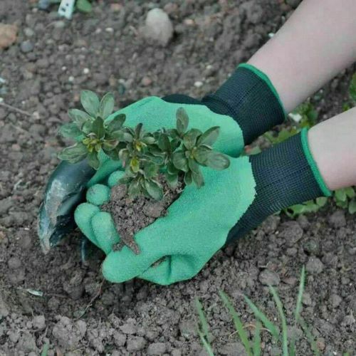 Garden Digging Gloves With Claws On Both Hands Waterproof For Gardening Planting