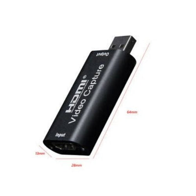 HDMI to USB 2.0 Video Capture Device Card Adapter Switch Live Streaming Recorder