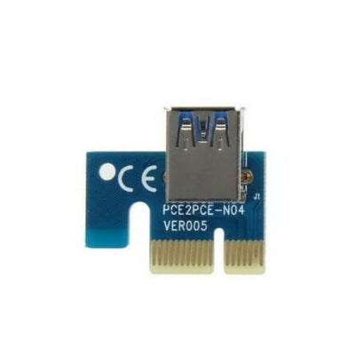 PCI-E 1x to 16x Powered USB 3.0 Extender Riser Adapter Card