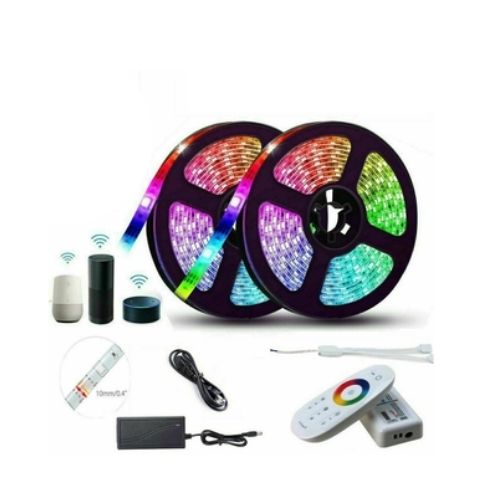 Led Strip Lights 32.8ft 10m RGB 5050 Warm White 18A 2.4G RGBW Strip Controller