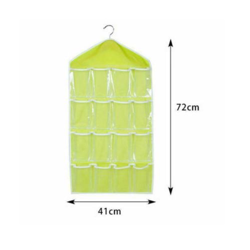 16 Pockets Hanging Handbag Organizer Bag Storage Holder Wardrobe Closets Hanger