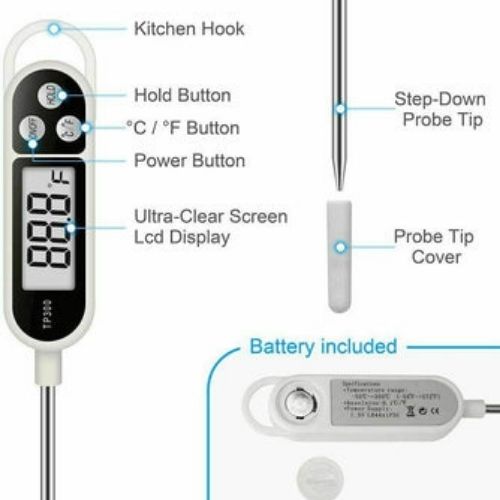 Digital Kitchen Thermometer For Meat Water Milk Cooking Candy Jam Meat BBQ Tools