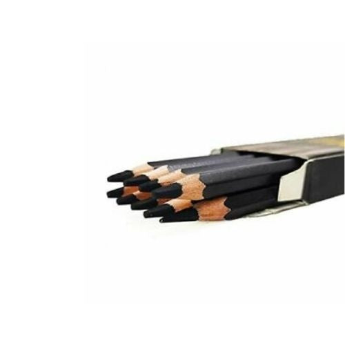 CAMLIN CHARCOAL PENCIL 172MM Wood Black Pencil Suitable For Student-10 pcs/SET