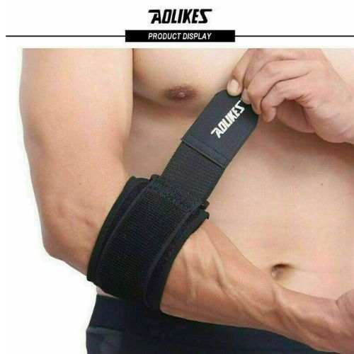 Adjustable Elbow Support Brace Tennis Compression Golf Strap Tendonitis Relief