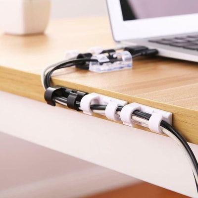 New Self-Adhesive Cable Clips Cord Management Organizer-Clamps Wire Holder CA
