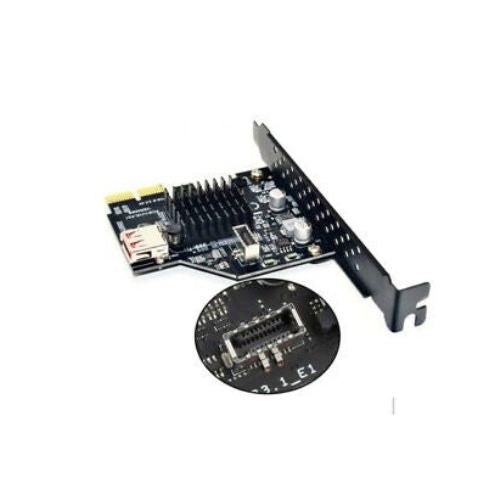 PCIe to USB 3.1 Type E Front Panel Socket Adapter Card Express for Motherboard