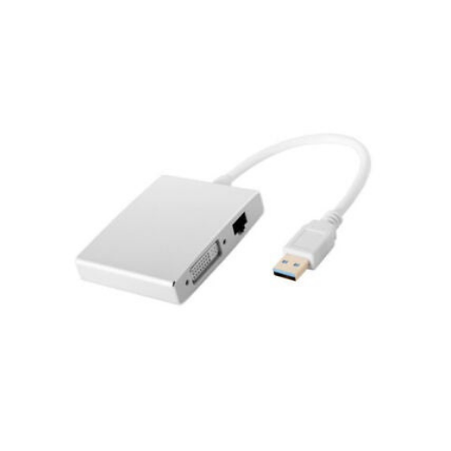 USB 3.0 to HDMI / DVI / VGA External Graphics Video Card Adapter W/ Network Lan