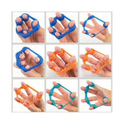 Finger Hand Exerciser Strengthener Carpal Relief Stretcher Resistance Grip Band
