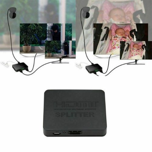 HDMI Splitter 1 in 2 out 4K, HDMI Splitter 1 To 2 Amplifier For Full HD 1080P 3D